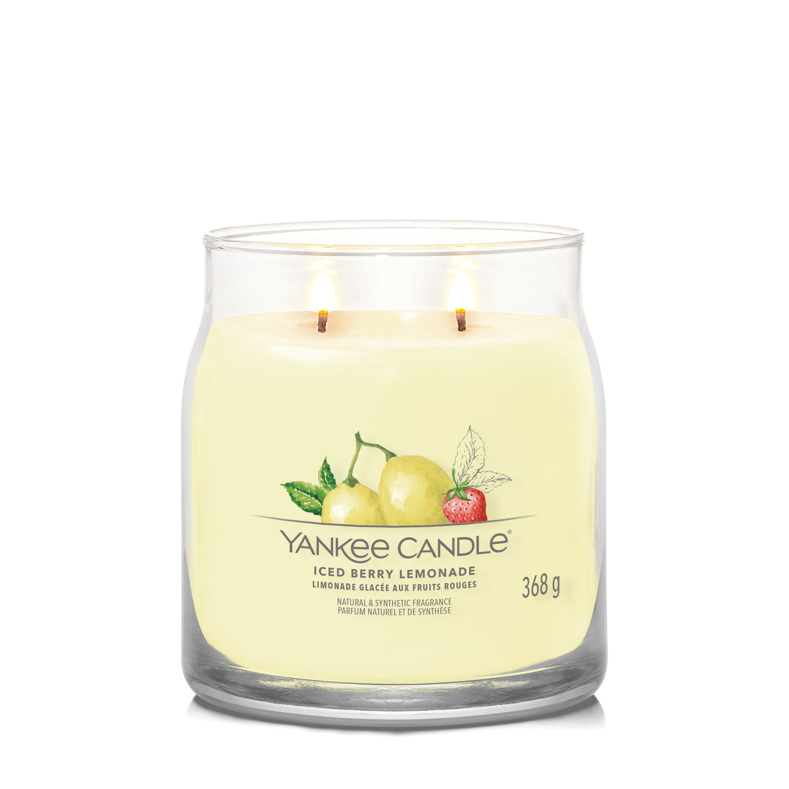 Iced Berry Lemonade Signature Medium Jar 368g 2-Docht