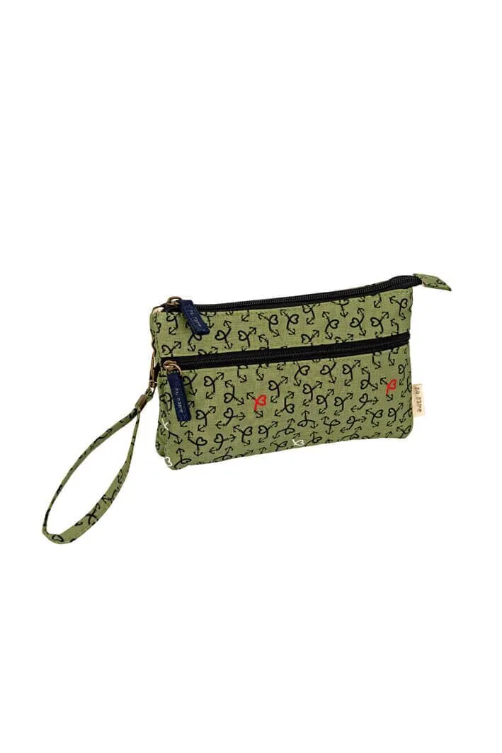 Patchwork Täschchen Anchor Love grün 300 Zubehor, Tasche, Handtasche, Geldbörse