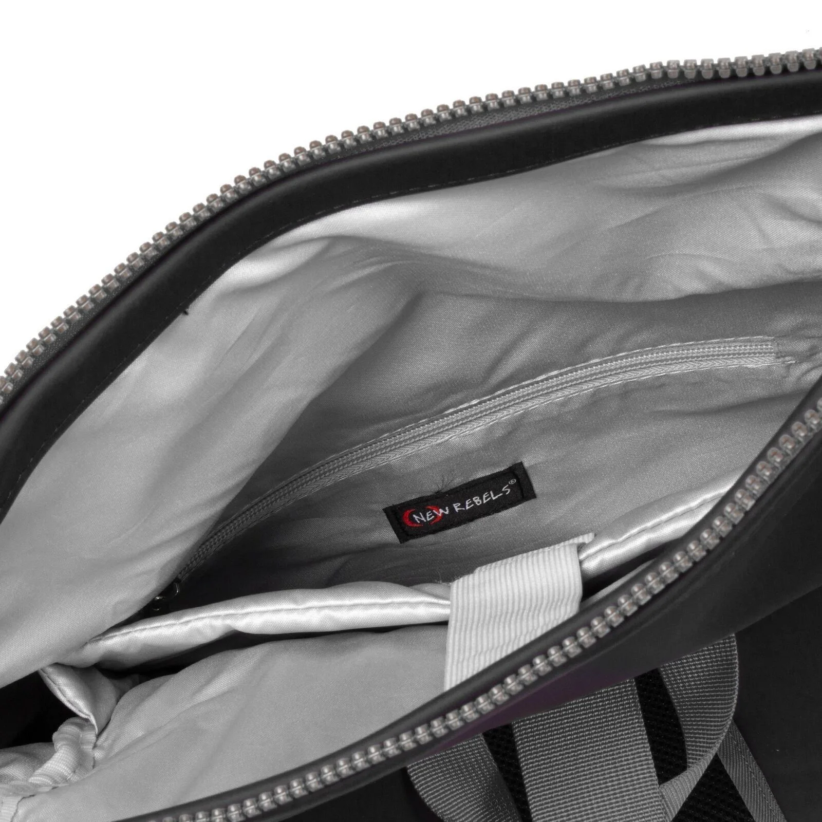 GVSglqqQ Tim - New York Rolltop Rucksack schwarz/grau