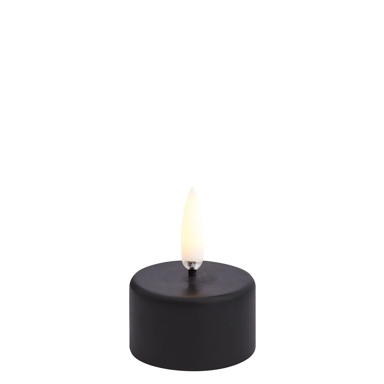 Uyuni LED Teelicht 400 plain black Premium Kerze