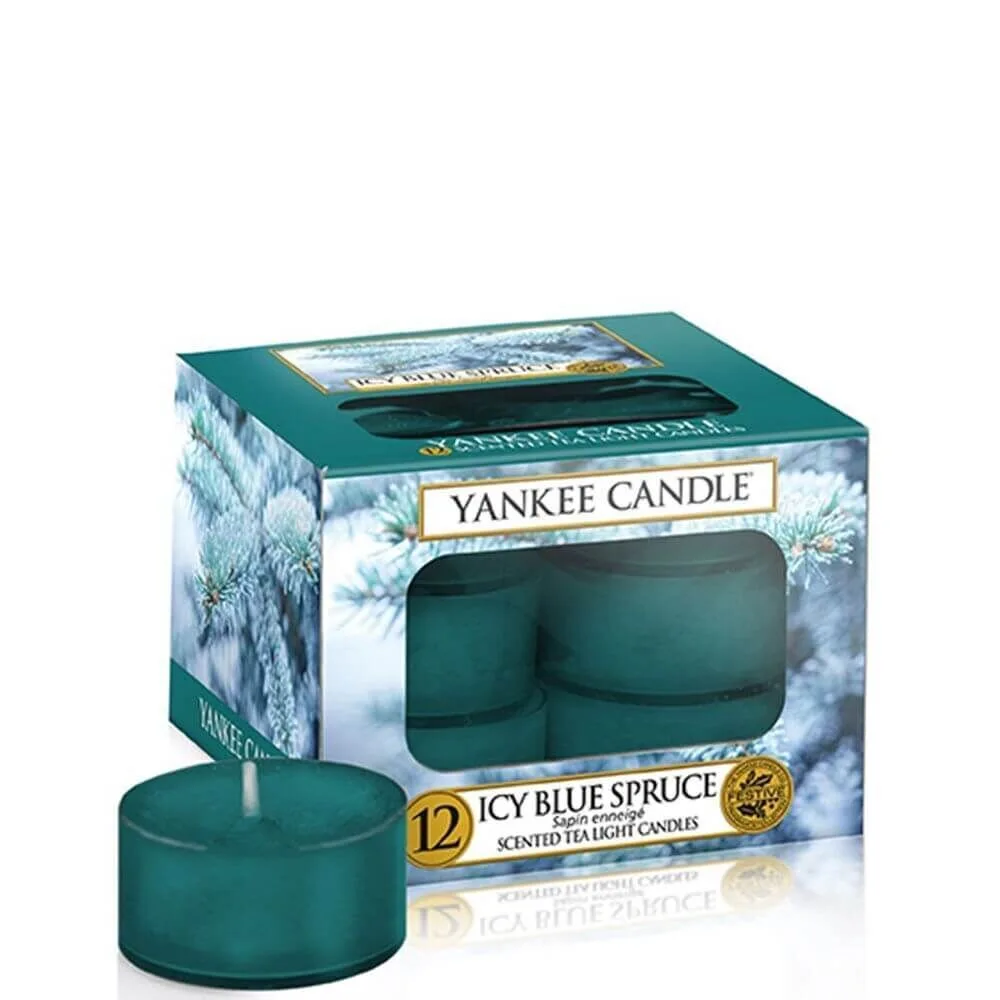 1595587E Icy Blue Spruce 12 St. Teelichter Kerzen von Yankee Candle online bestellen