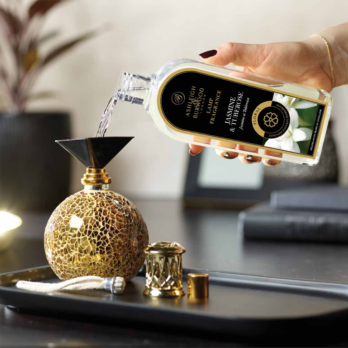 Jasmine & Tuberose 500ml Duftlampenöl Nachfüller Kochen, Essen, Essen einschenken, Kosmetik, Parfüm