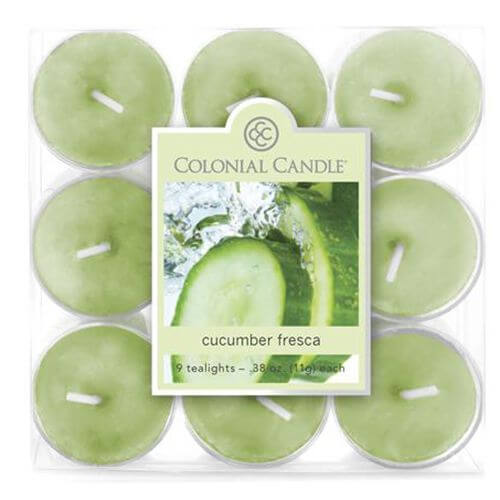 Colonial Candle Cucumber Fresca 9 Teelichte
