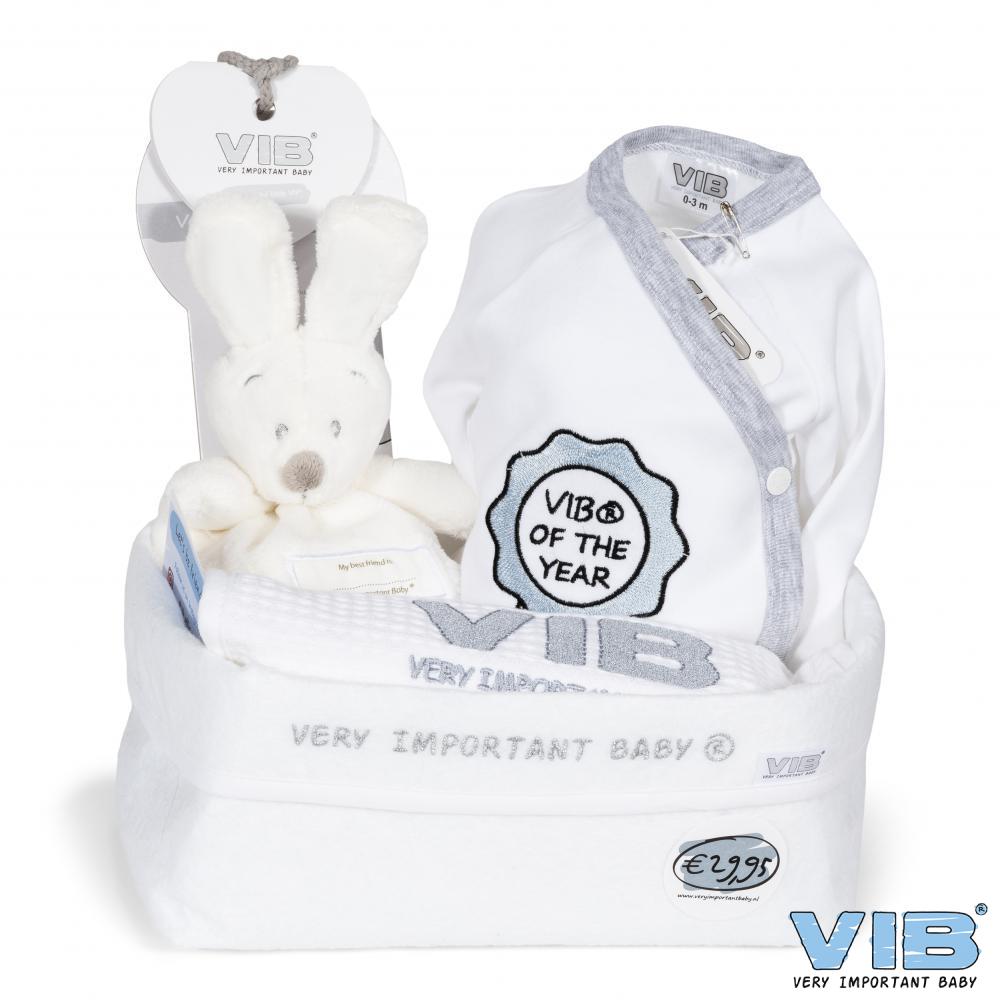 Geschenkpaket für Babys weiß 4-teilig
