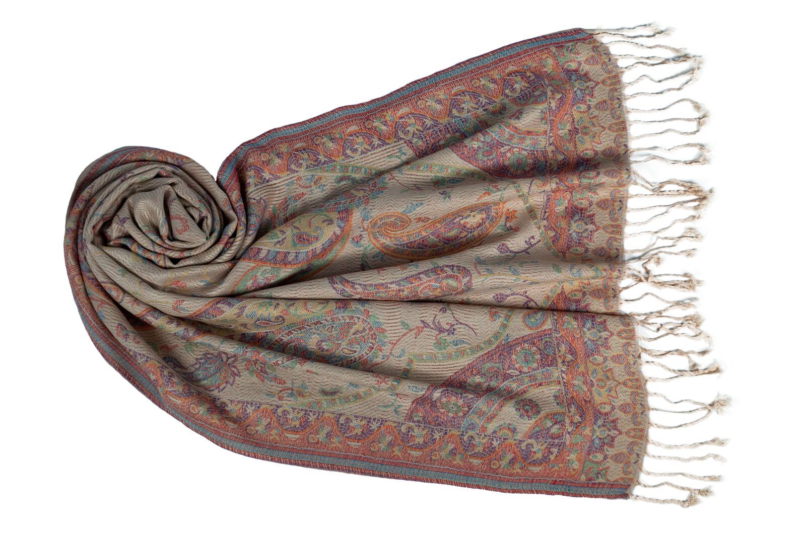 60550004-110 Jacquard Schal Darya rosa 110