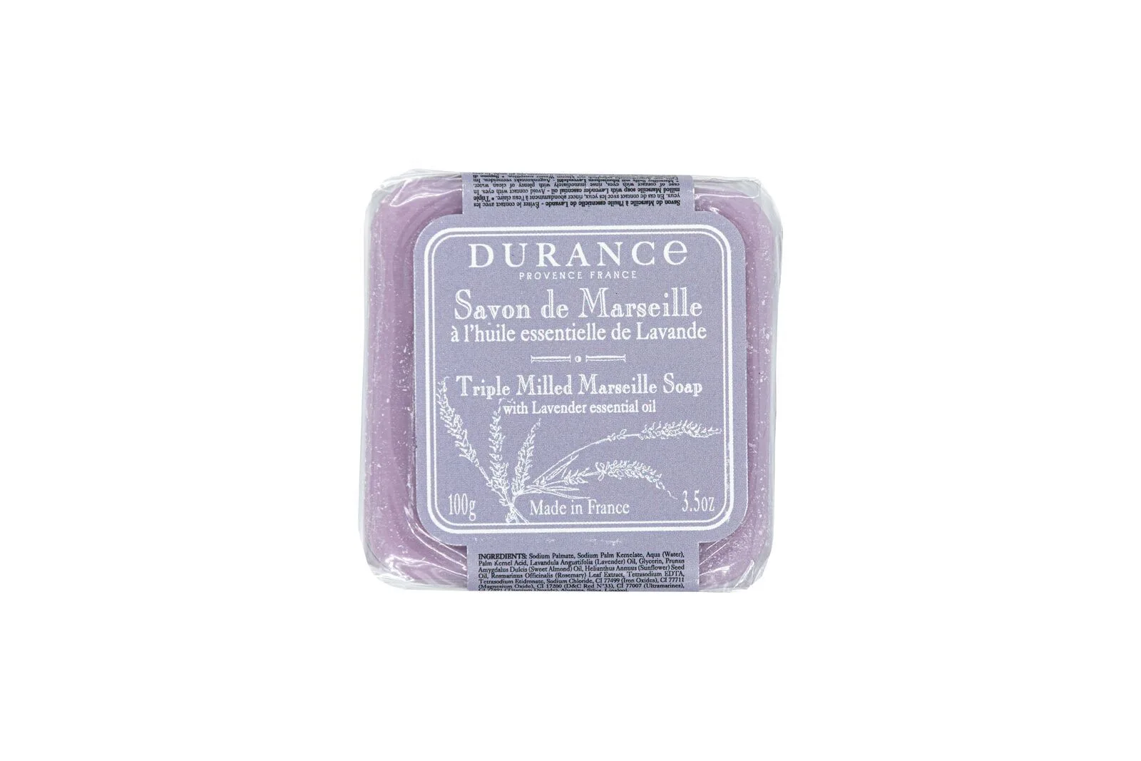 Lavender-100g Marseiller Seife mit Lavendelöl 100g