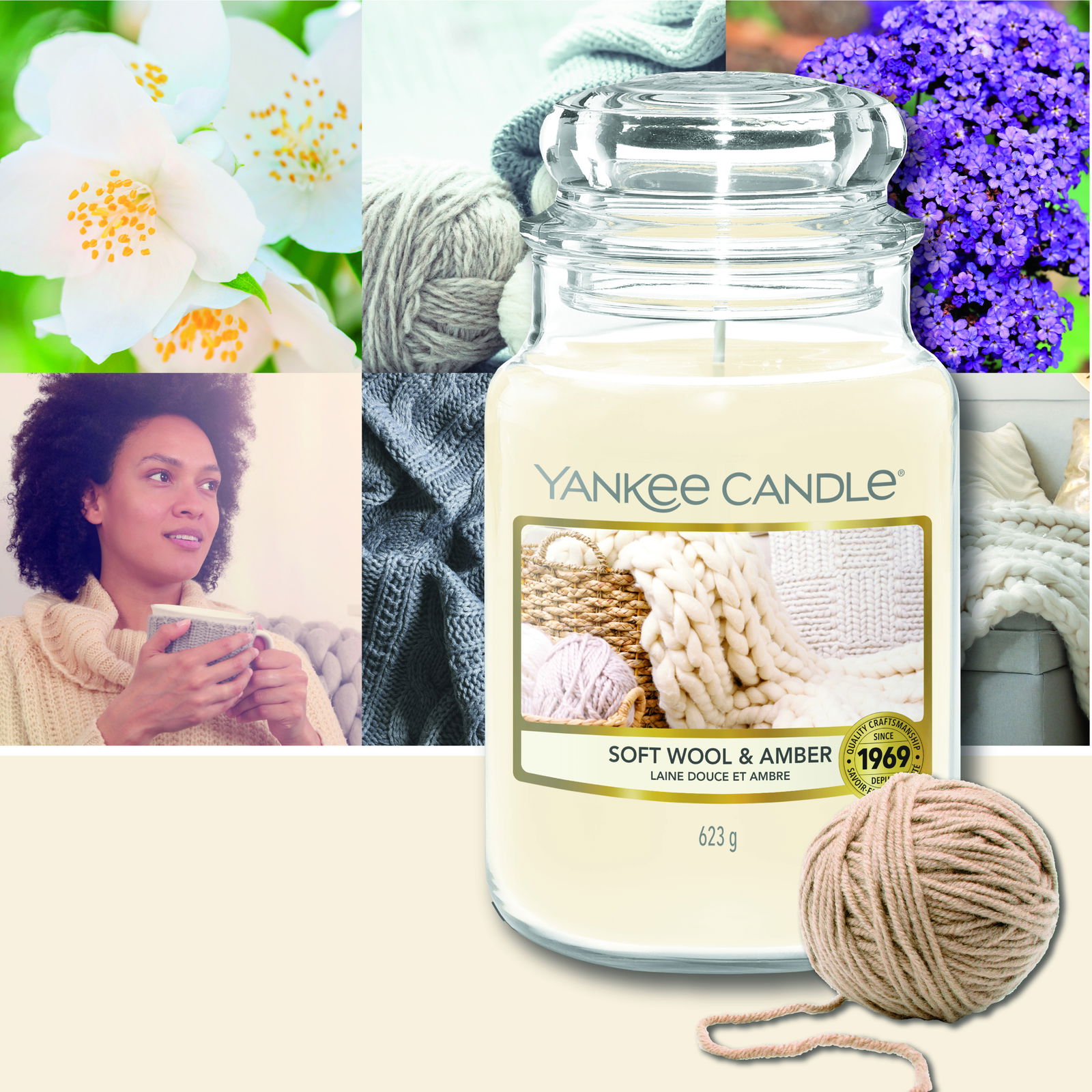 Soft Wool & Amber 623g