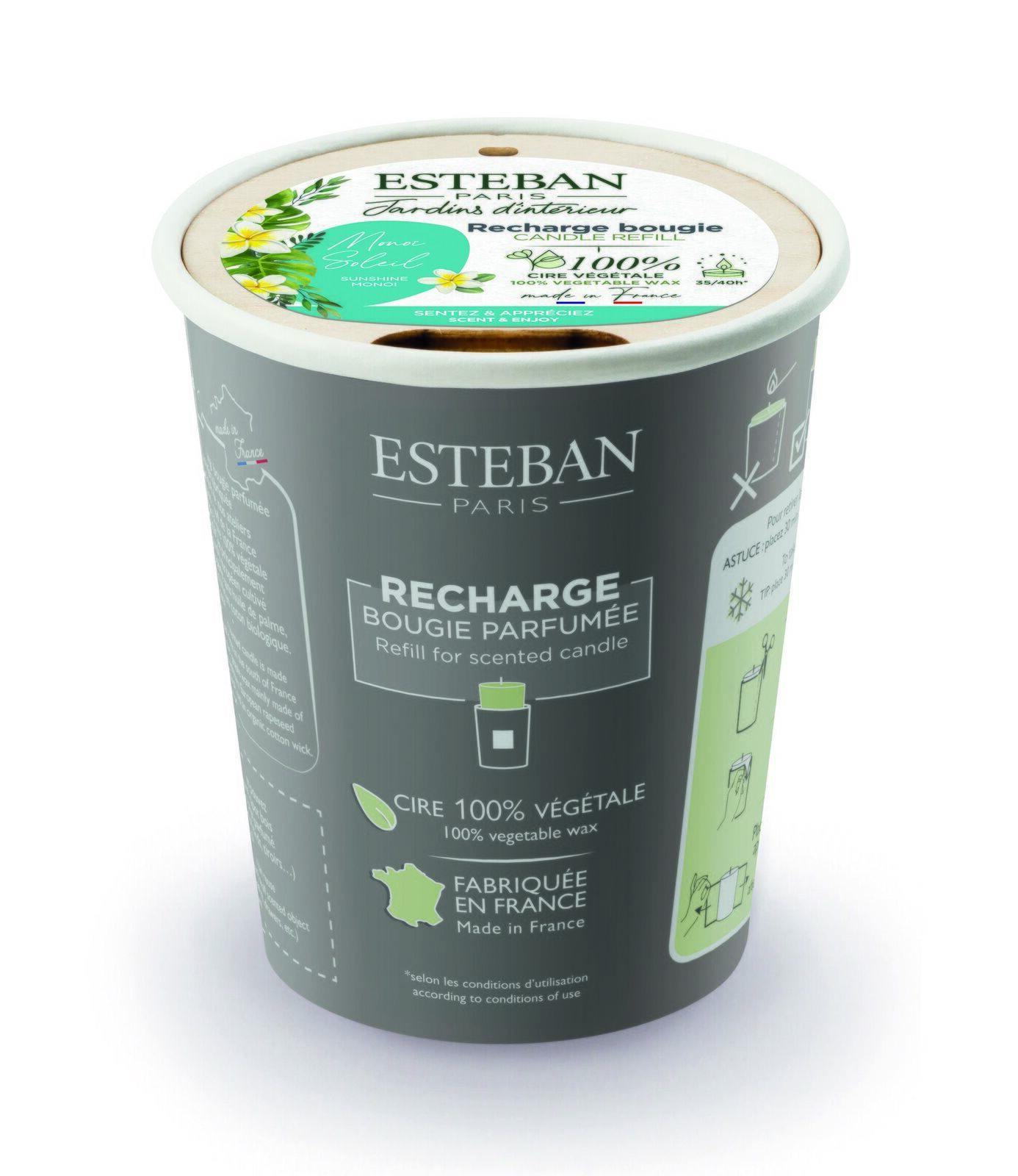 BMS-005_1 Sonniges Monoi Nachfüller für Duftkerze 180g