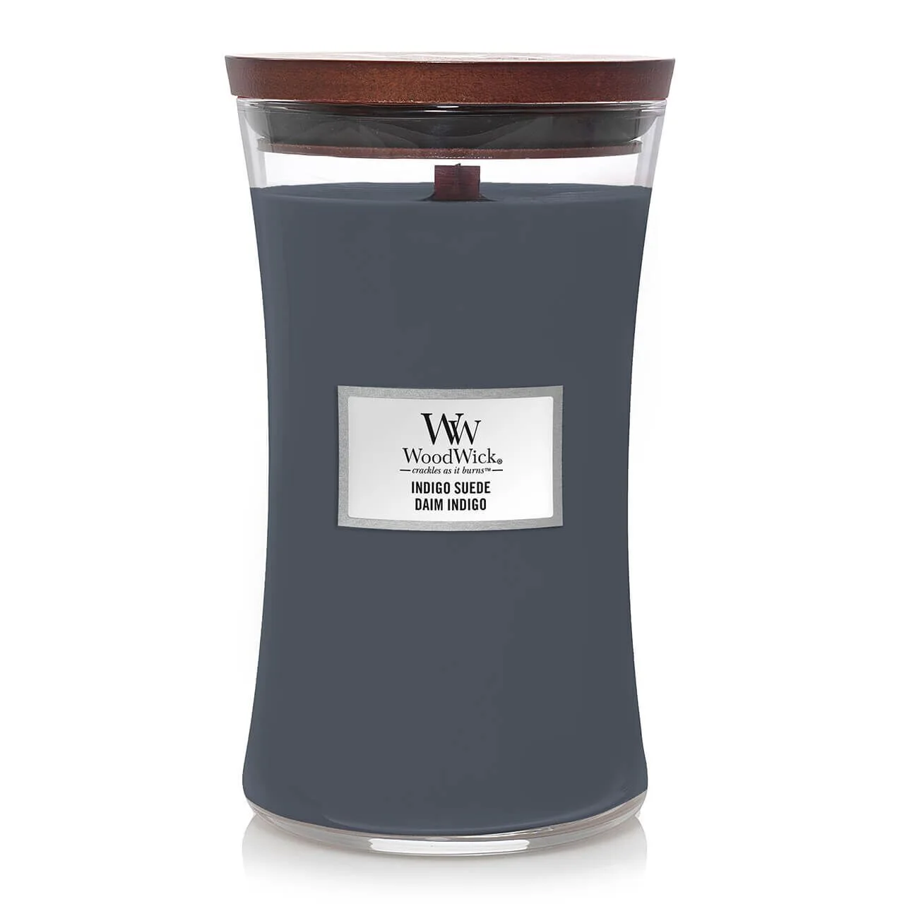 large-jar-candles Indigo Suede 610g