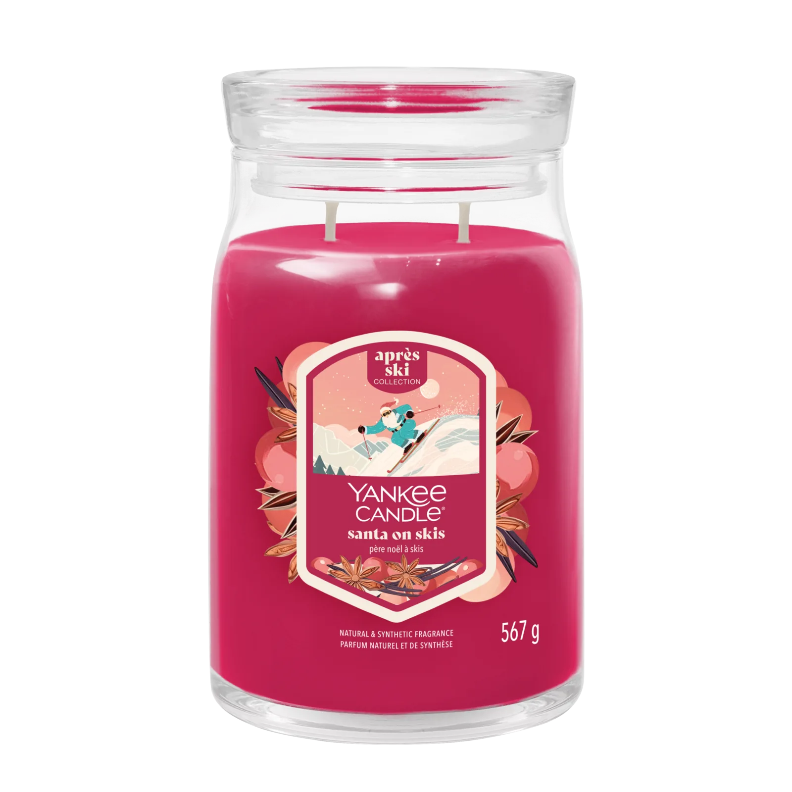 Santa on Skis Signature Large Jar 567g 2-Docht Santa on Skis Signature Large Jar 567g 2-Docht