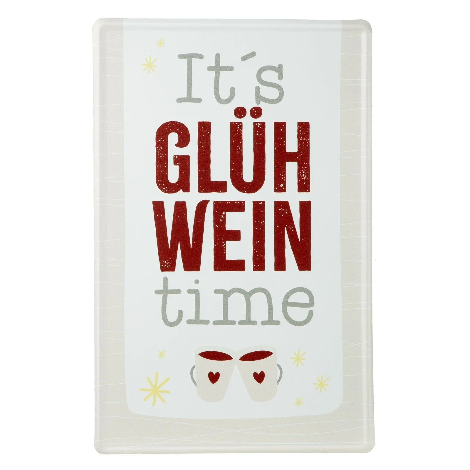 Schild Its Glühwein Time Buch, Veröffentlichung, Briefumschlag, Grußkarte, Post