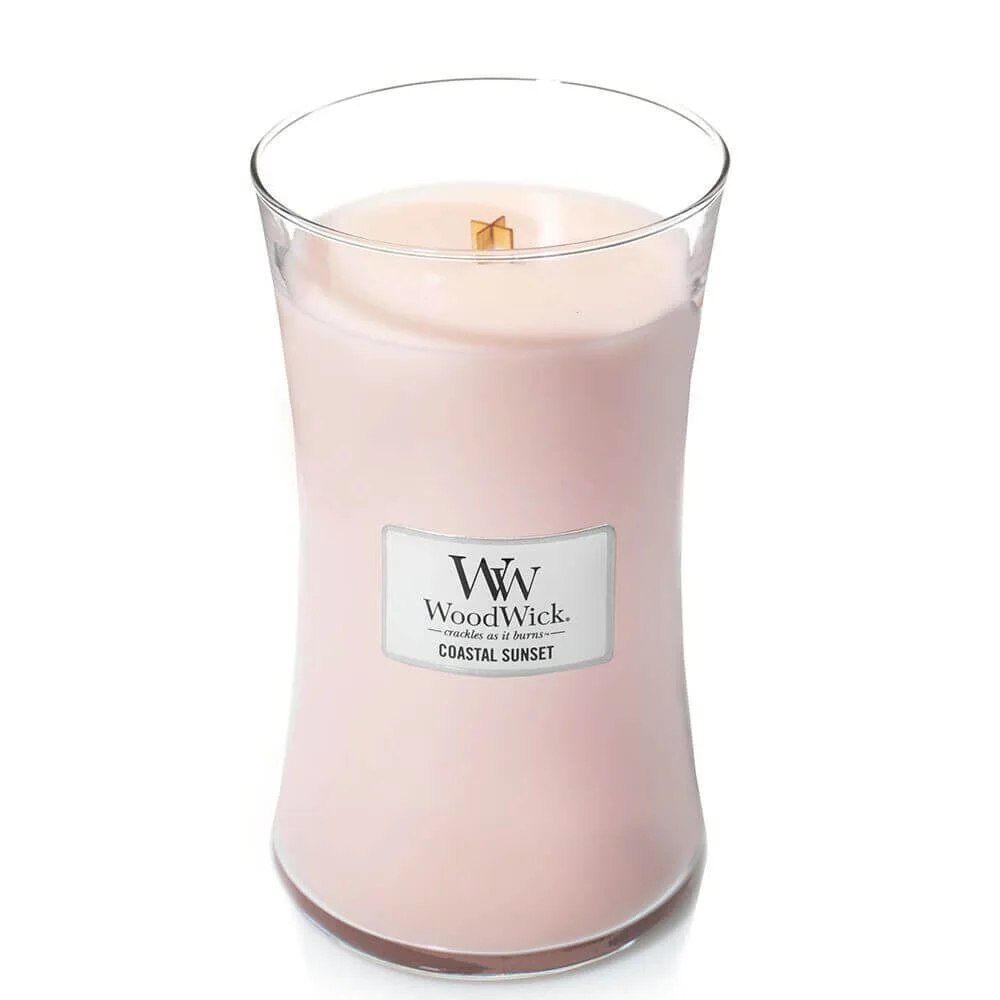 93049_w-o-Lid Coastal Sunset 610g von Woodwick offen