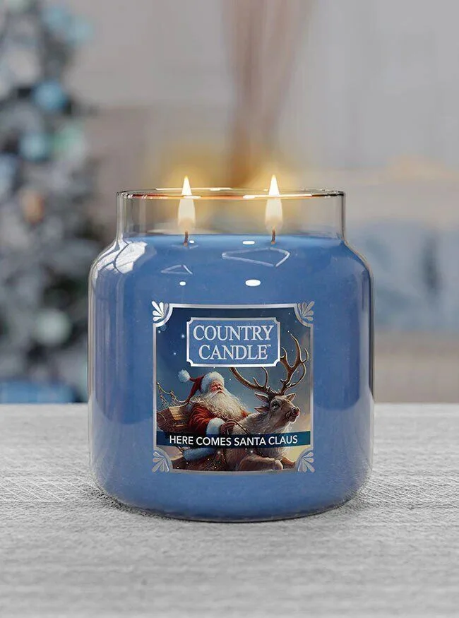 Here Comes Santa Claus 454g Kerze