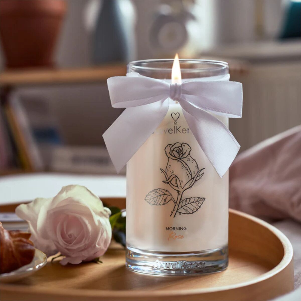 Morning Rose (Ohrringe) 400g Pokal, Einwegbecher, Kerze