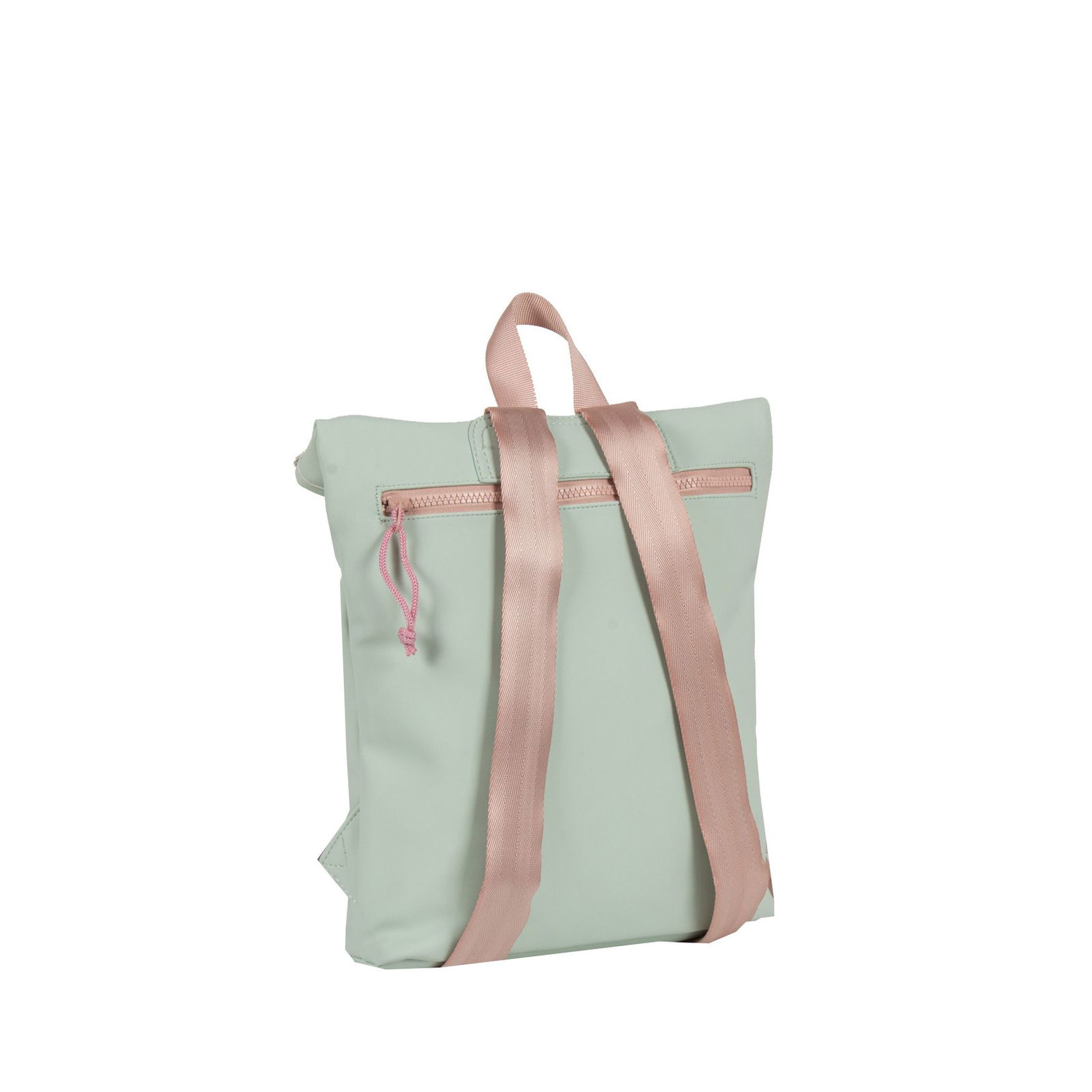 Tim - Los Angeles Rolltop Mini Rucksack minzblau/hellrosa