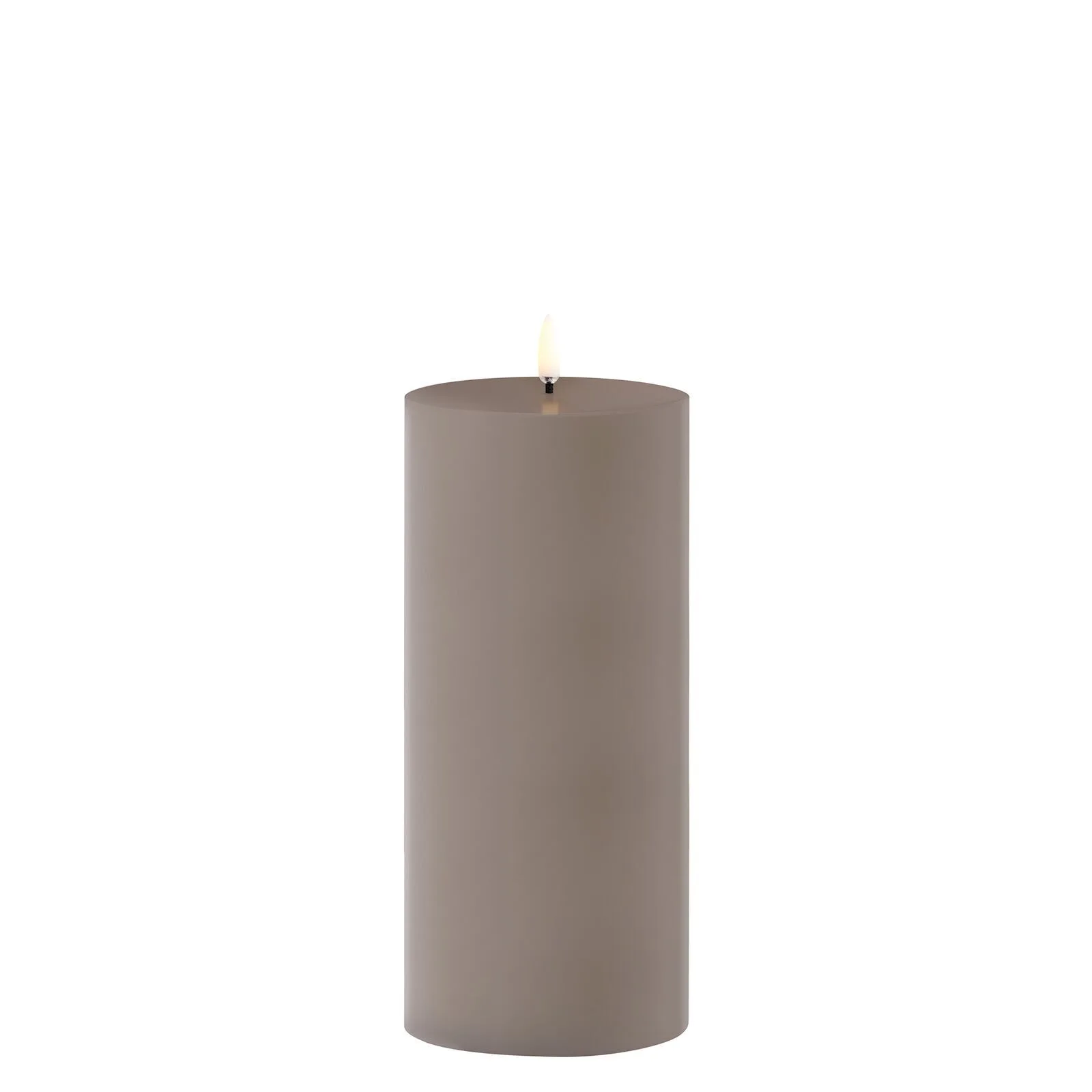 UL-OU-SA84020 Uyuni Outdoor LED Stumpenkerze 8,4 x 20cm sandstone