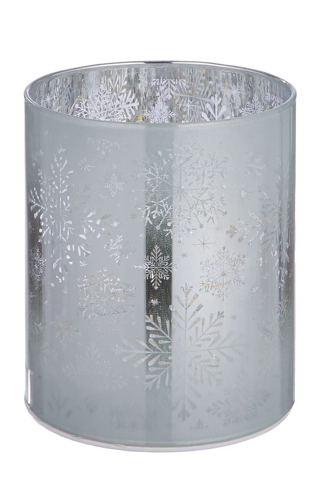 Windlicht Schneeflocke LED Glas 13cm Windlicht Schneeflocke LED Glas 13cm