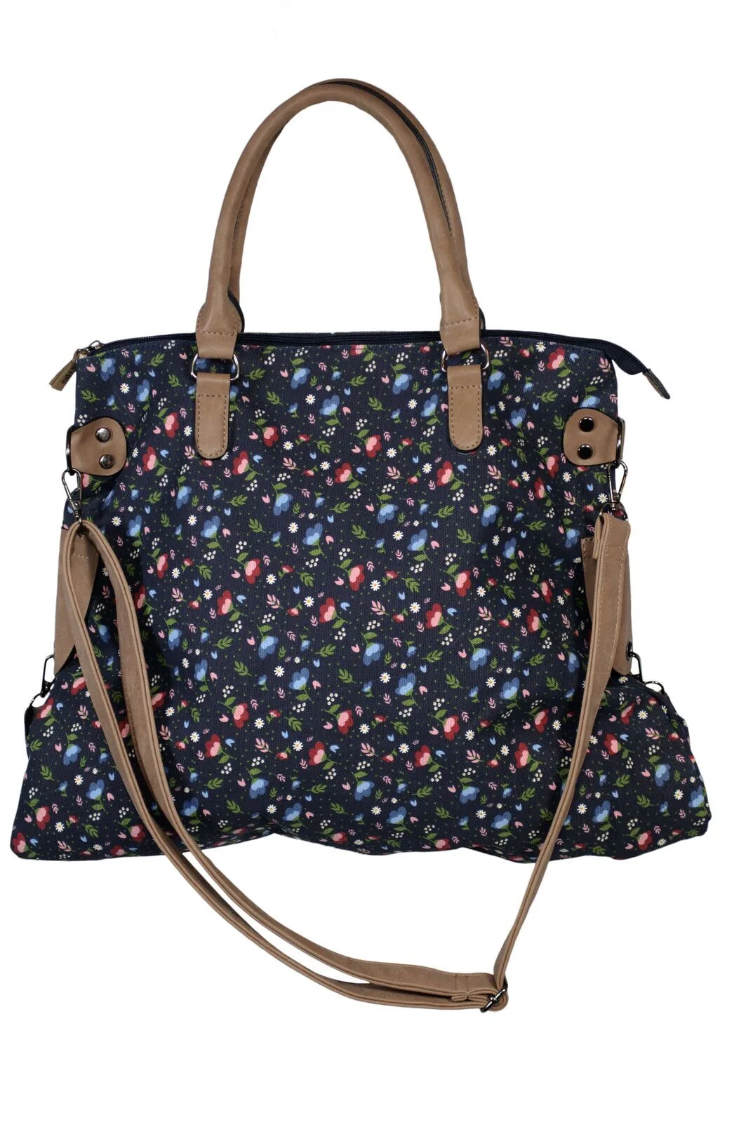 60610033-201_geklappt_drittel Shopping Bag Floral blau 201