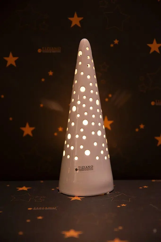 lichtkegel-losone-tueten Lichtkegel Losone 24cm LED cremeweiß