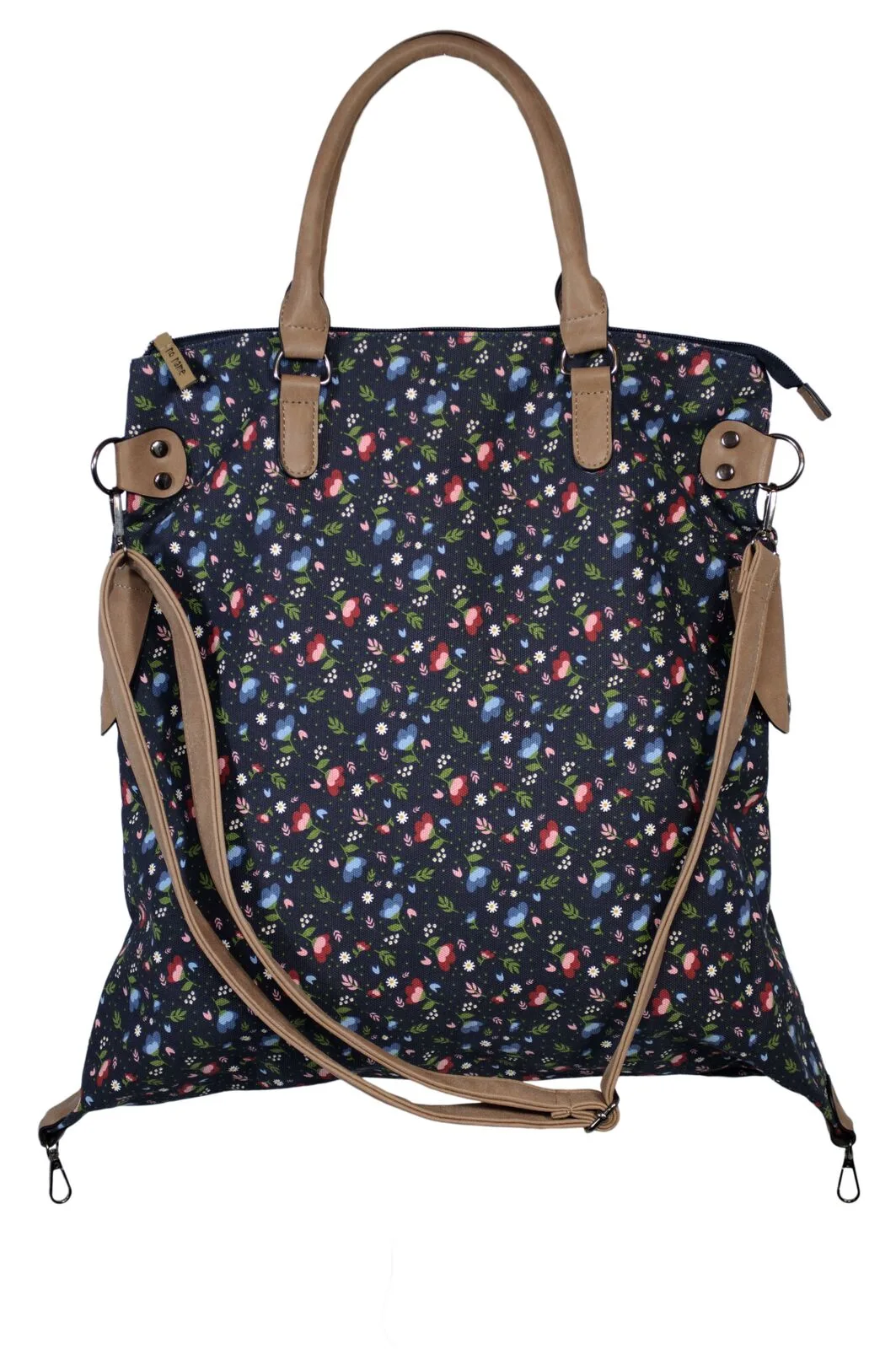 60610033-201 Shopping Bag Floral blau 201
