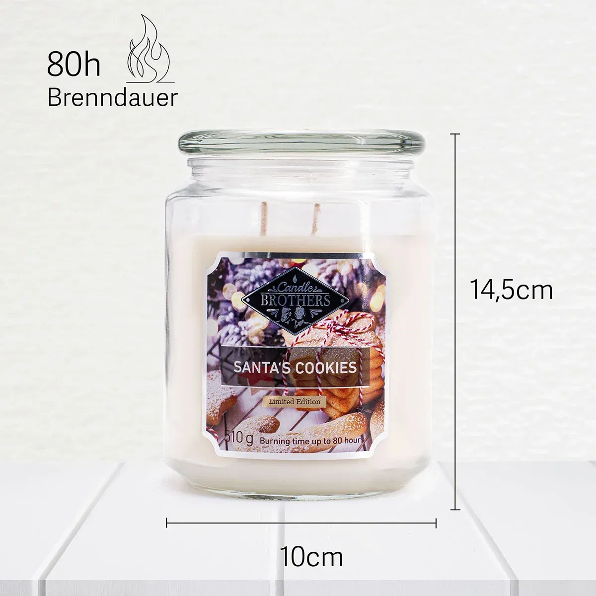 Santa's Cookies 510g Candle Brothers Duftkerze