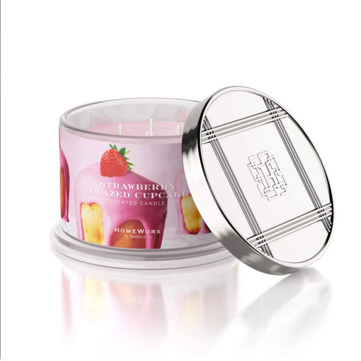 Strawbeery Glazed Cupcake 510g (4-Docht)