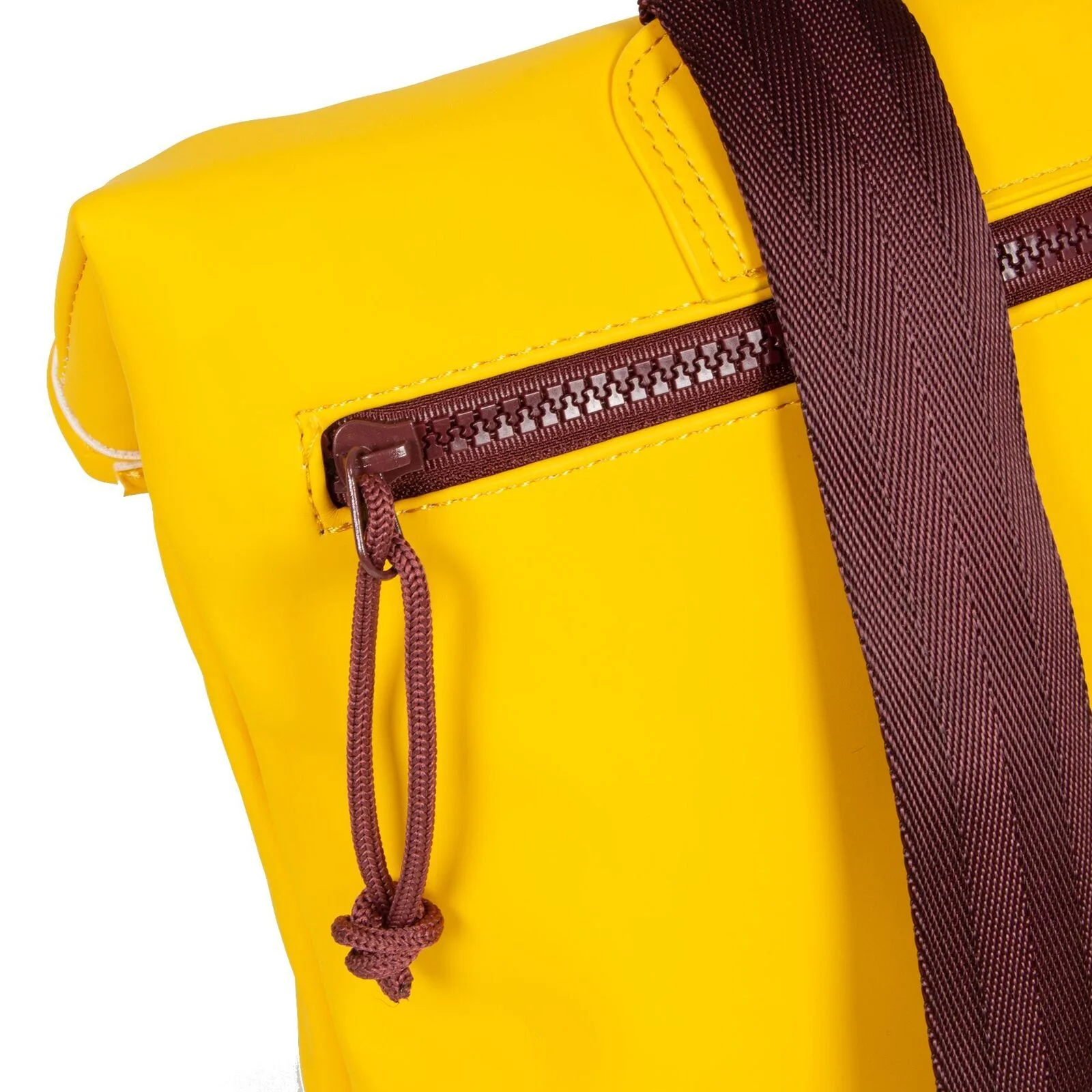 oTWsdHfw Tim - Los Angeles Rolltop Mini Rucksack gelb/burgund