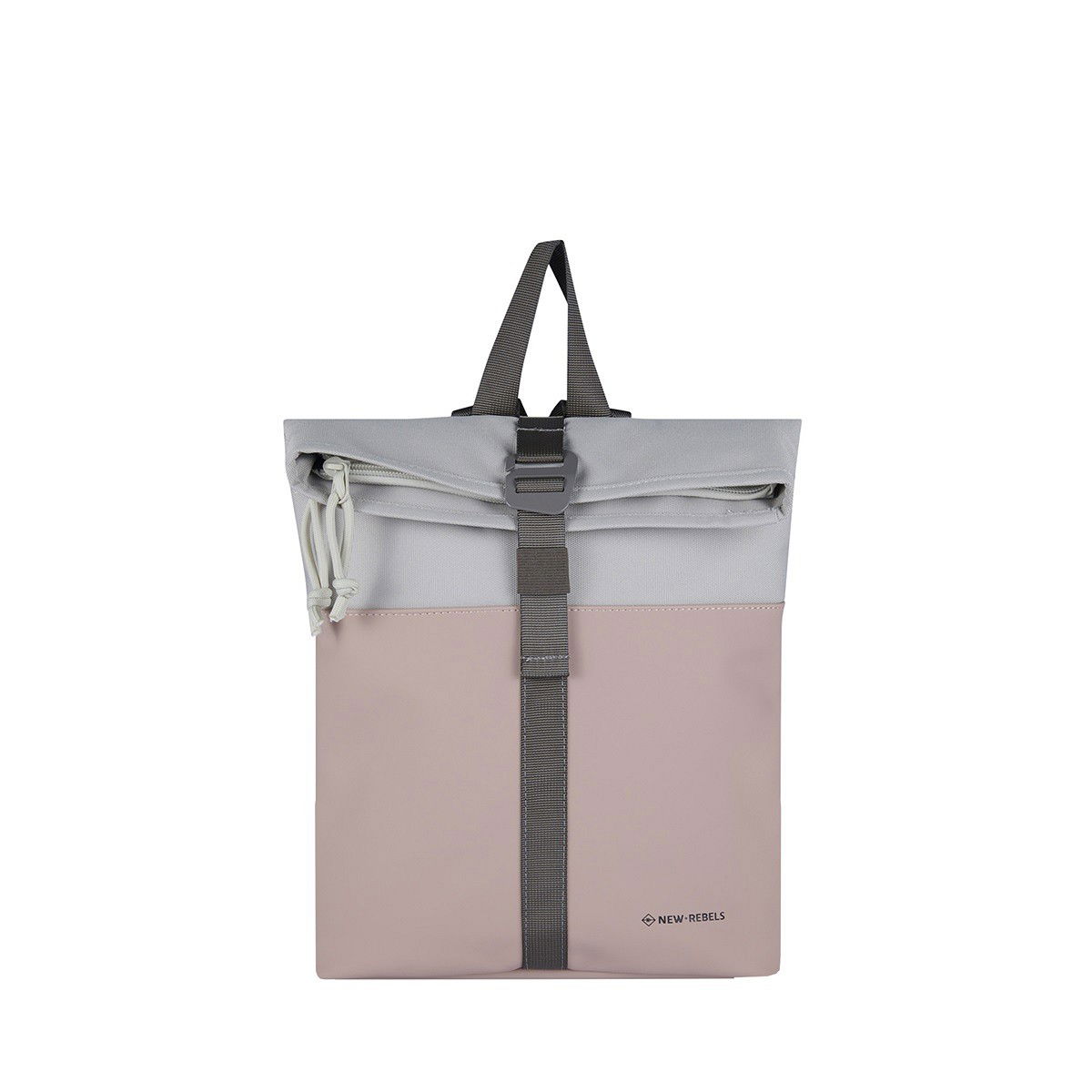 Backham - Los Angeles Rolltop Mini Rucksack altrosa
