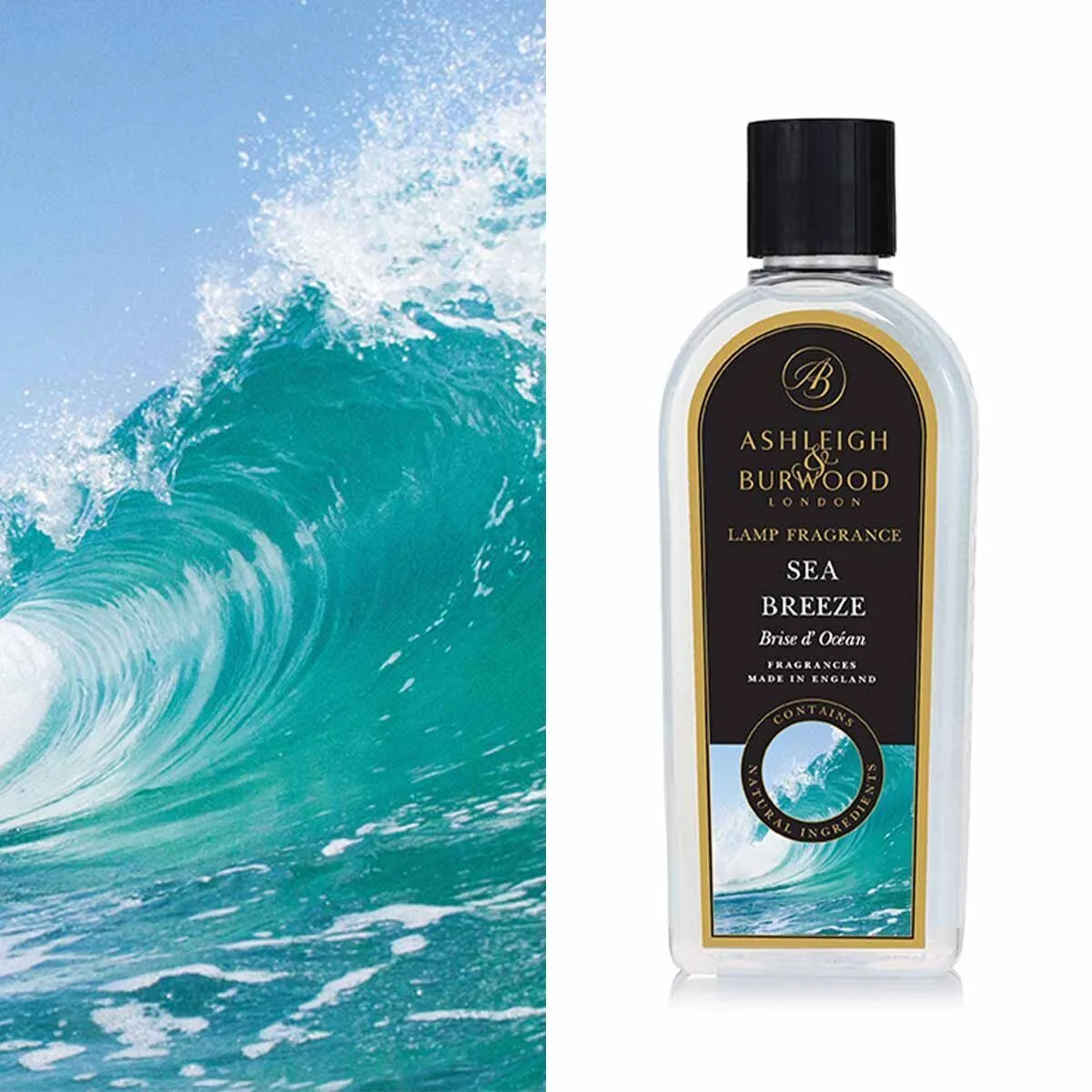 Sea Breeze 250ml Duftlampenöl Nachfüller Flasche, Natur, Meer, Parfüm, Meereswellen