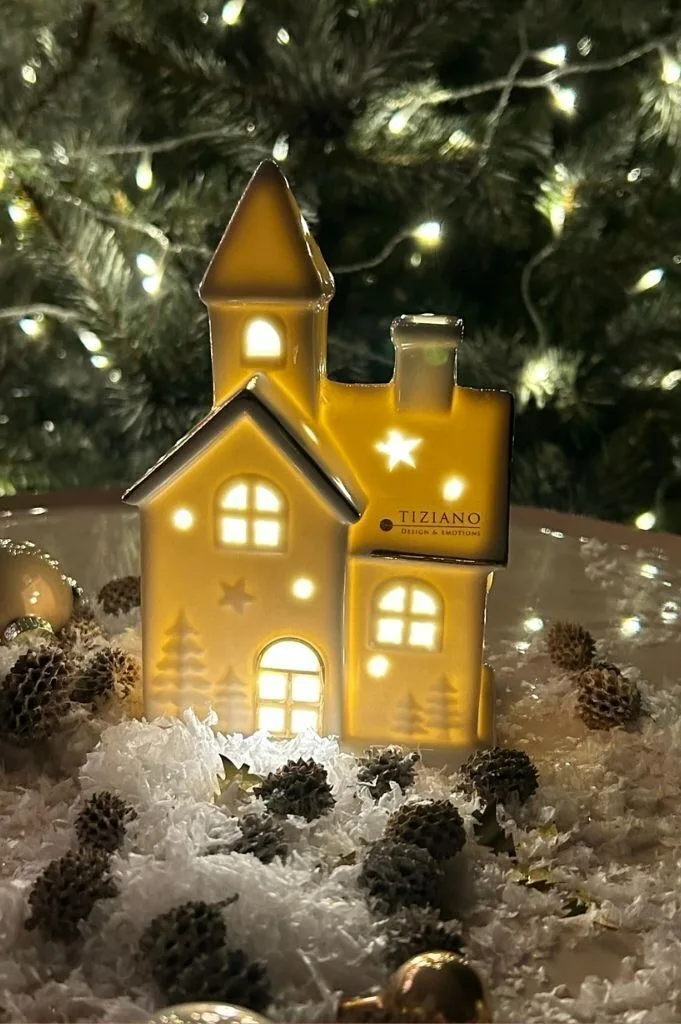 Spirito-leuchtend Kirche Spirito 12cm LED cremeweiß Porzellan