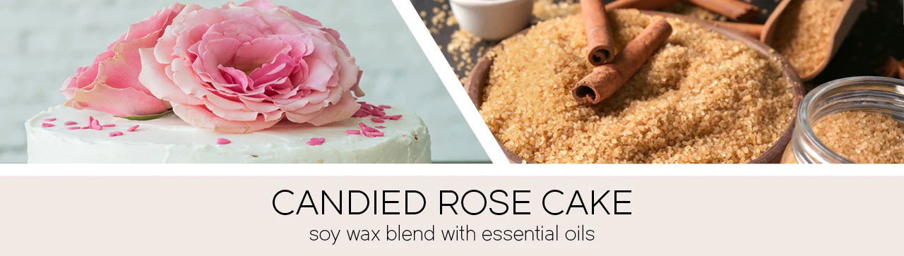 Candied Rose Cake 411g (3-Docht)