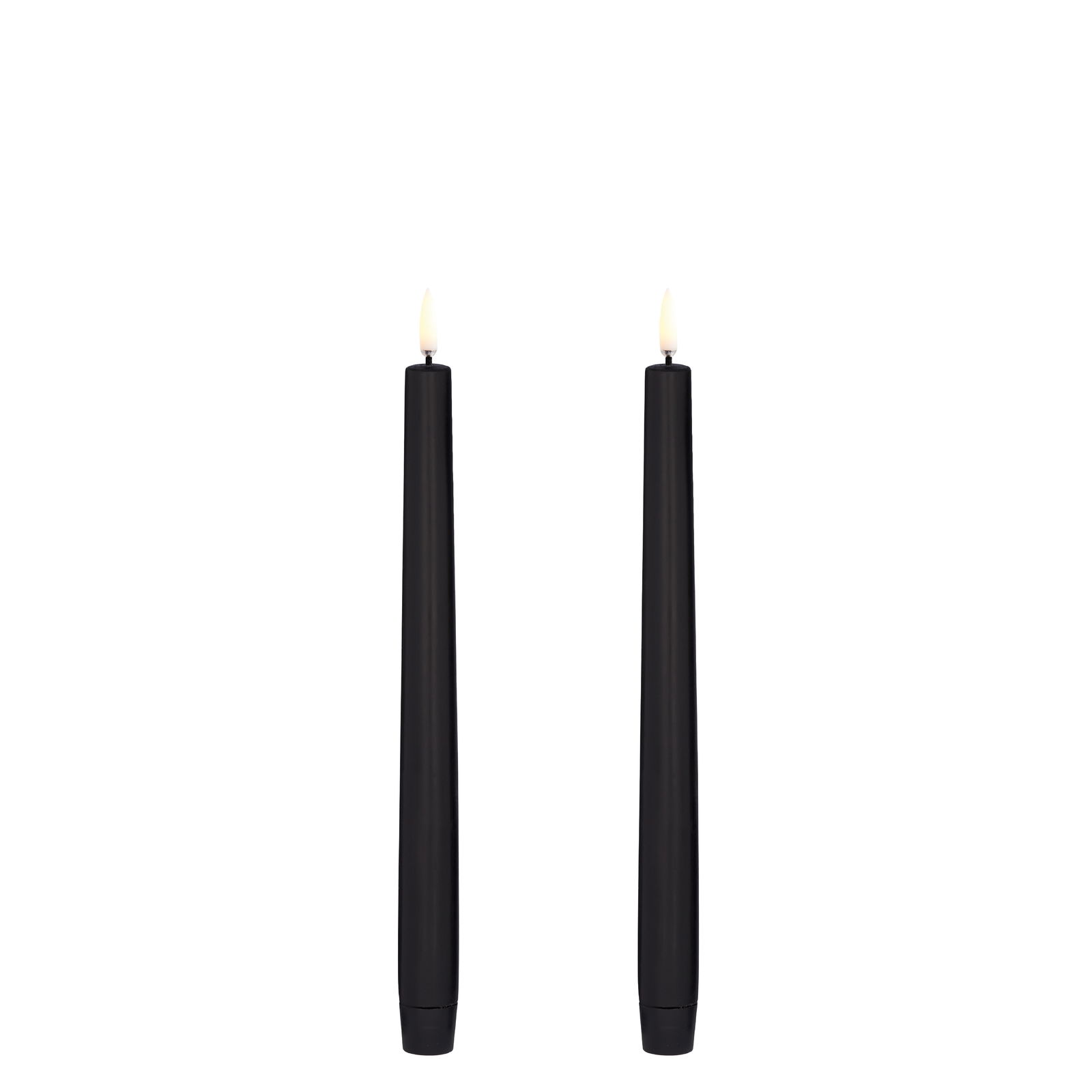 Uyuni LED Tafelkerze 25cm Black 2 Stück