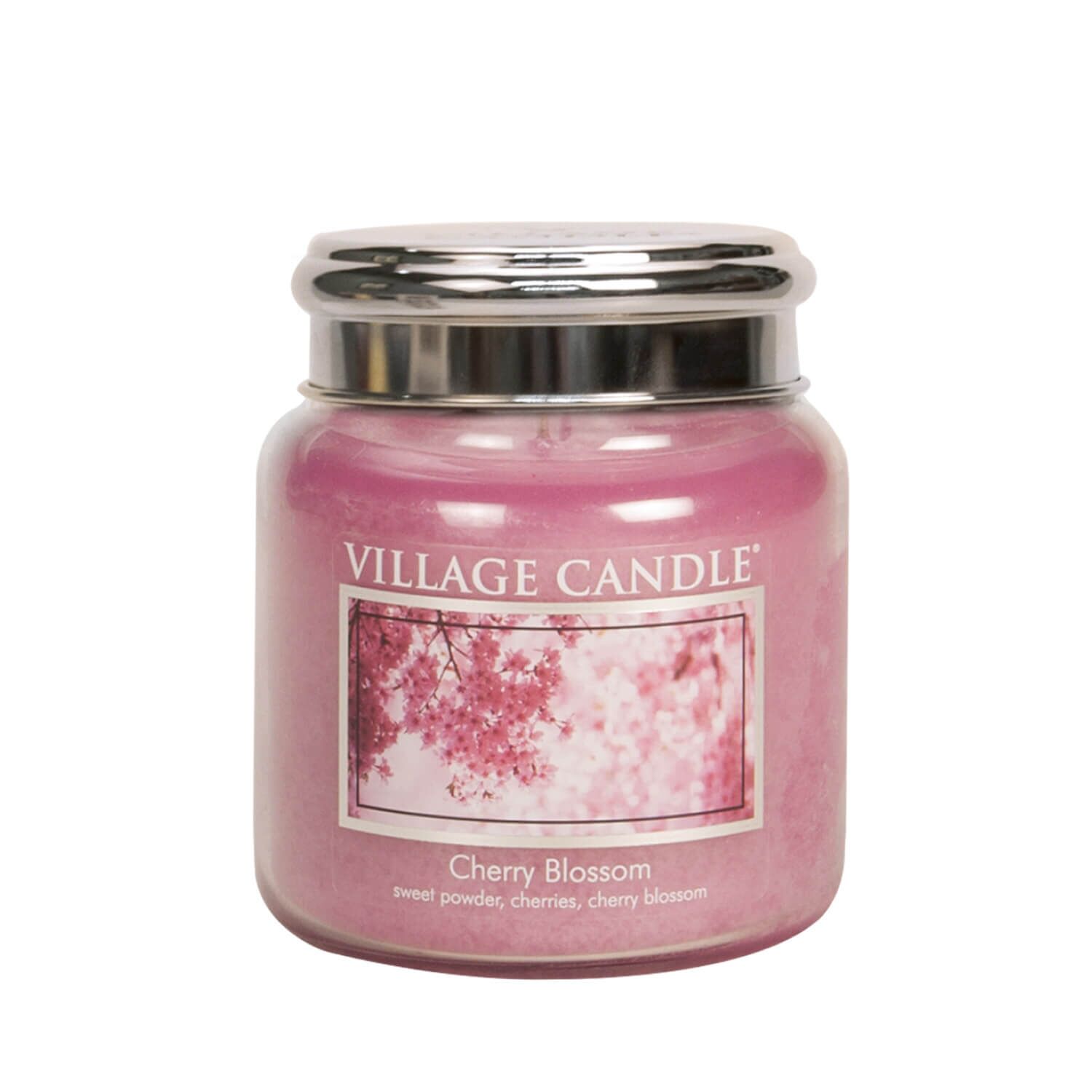 Village-Candle-Cherry-Blossom-389g Cherry Blossom 389g (Chrome)