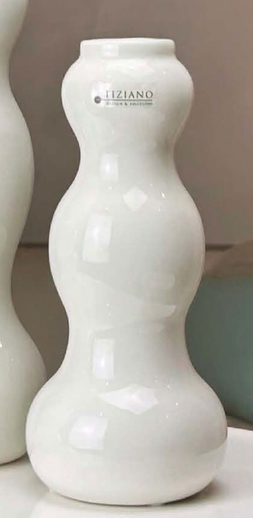 Vase Ronda 21,5cm cremeweiß