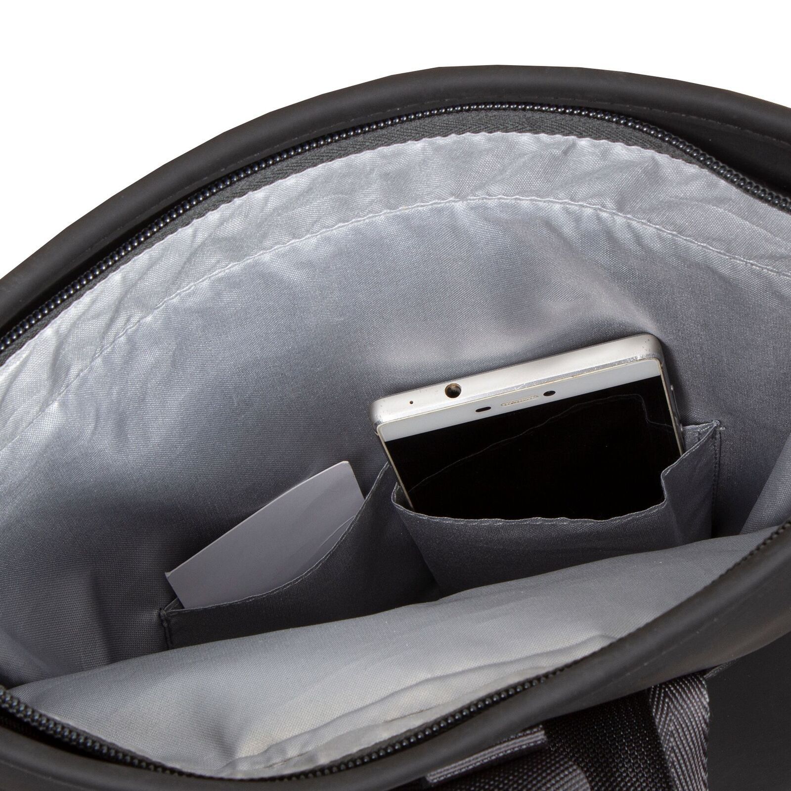 68wQ1VWs Tim - Los Angeles Rolltop Mini Rucksack schwarz