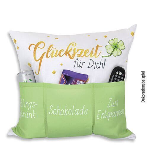 8870_01 Sofahelden Glückskissen mit 3 Einstecktaschen