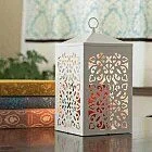 scrollwhite2jpg SCROLL Laterne weiß Kerzenwärmer