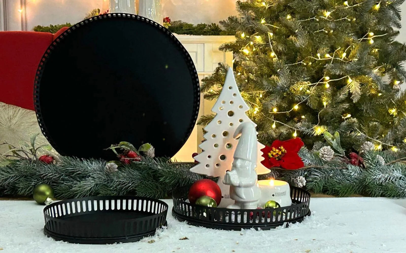 Tiziano-Katalog-Weihnachten-2024-167 Dekoschale Canneto Metall schwarz 20cm