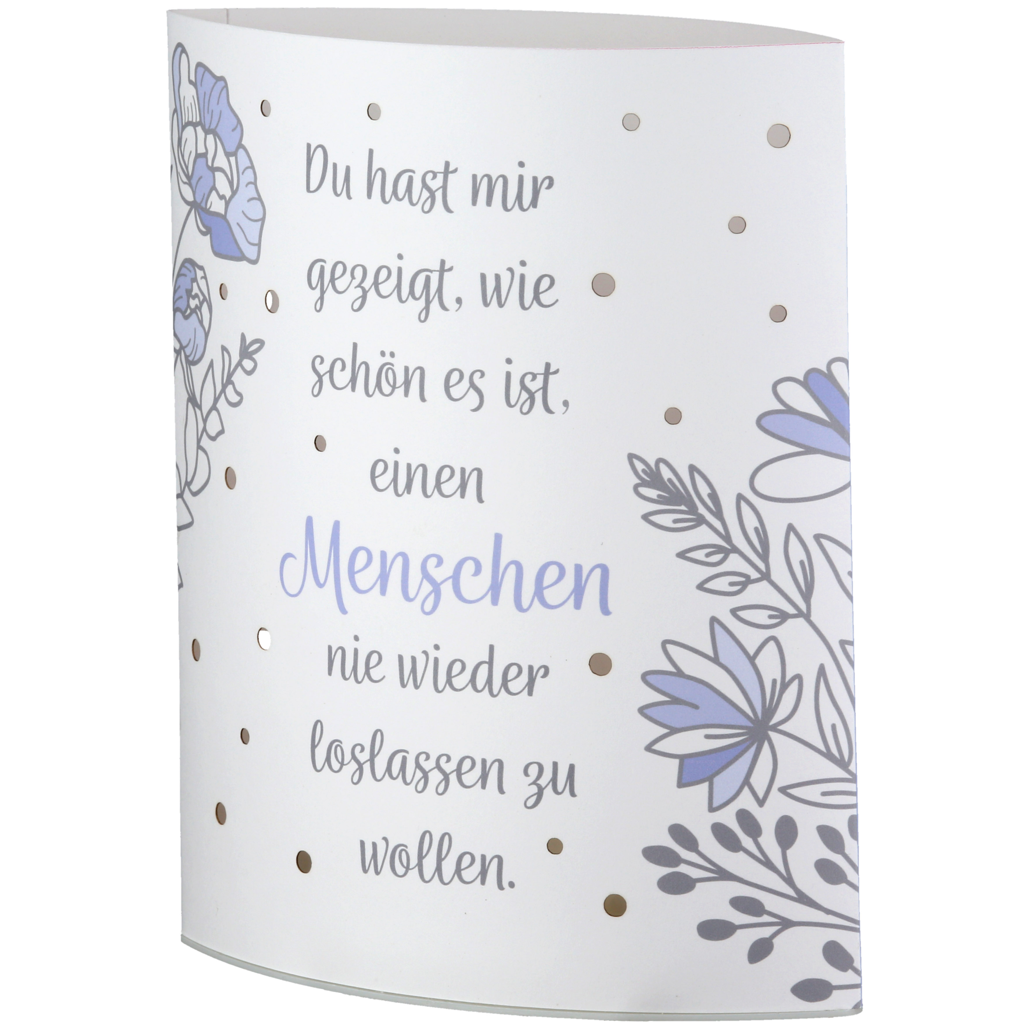 Dekoleuchte Blumenstrauß LED Papier Menschen