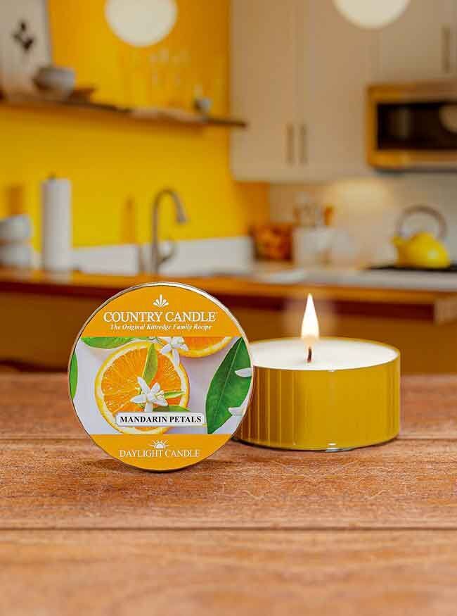 Mandarin Petals Daylight 42g Band, Kerze