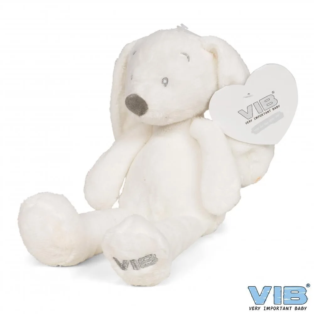 hasebohnenweiss1 Plüsch Hase mit Bohnen Weiß