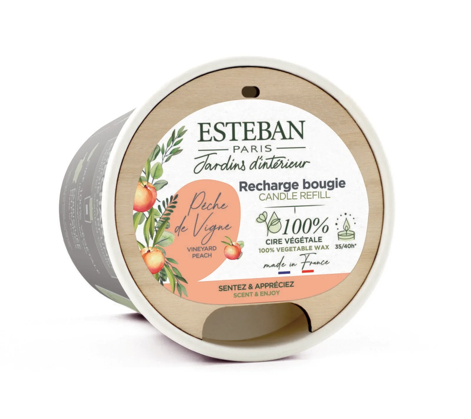BPV-005_2 Rebpfirsich Nachfüller für Duftkerze 180g