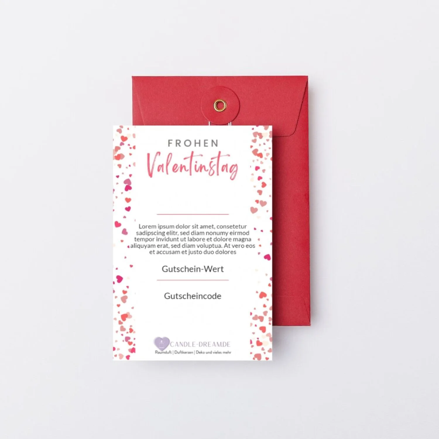 Geschenkgutschein Valentinstag Geschenkgutschein Valentinstag