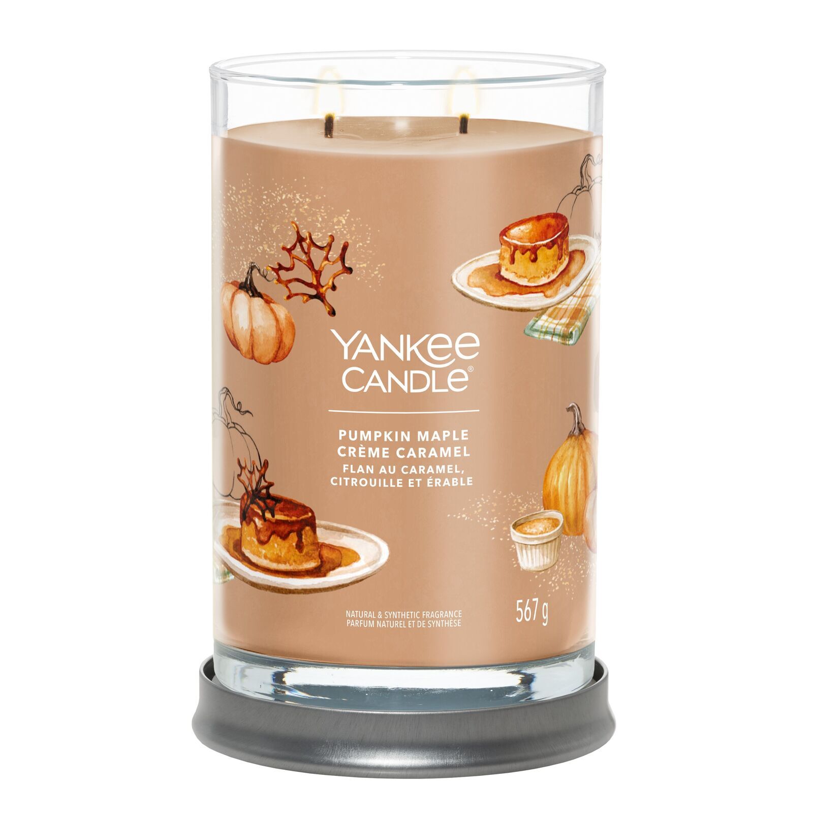 Pumkin_Maple_Creme_Caramel_Large_Tumbler_LIT-1-1 Pumpkin Maple Crème Caramel Signature Large Tumbler 567g 2-Docht