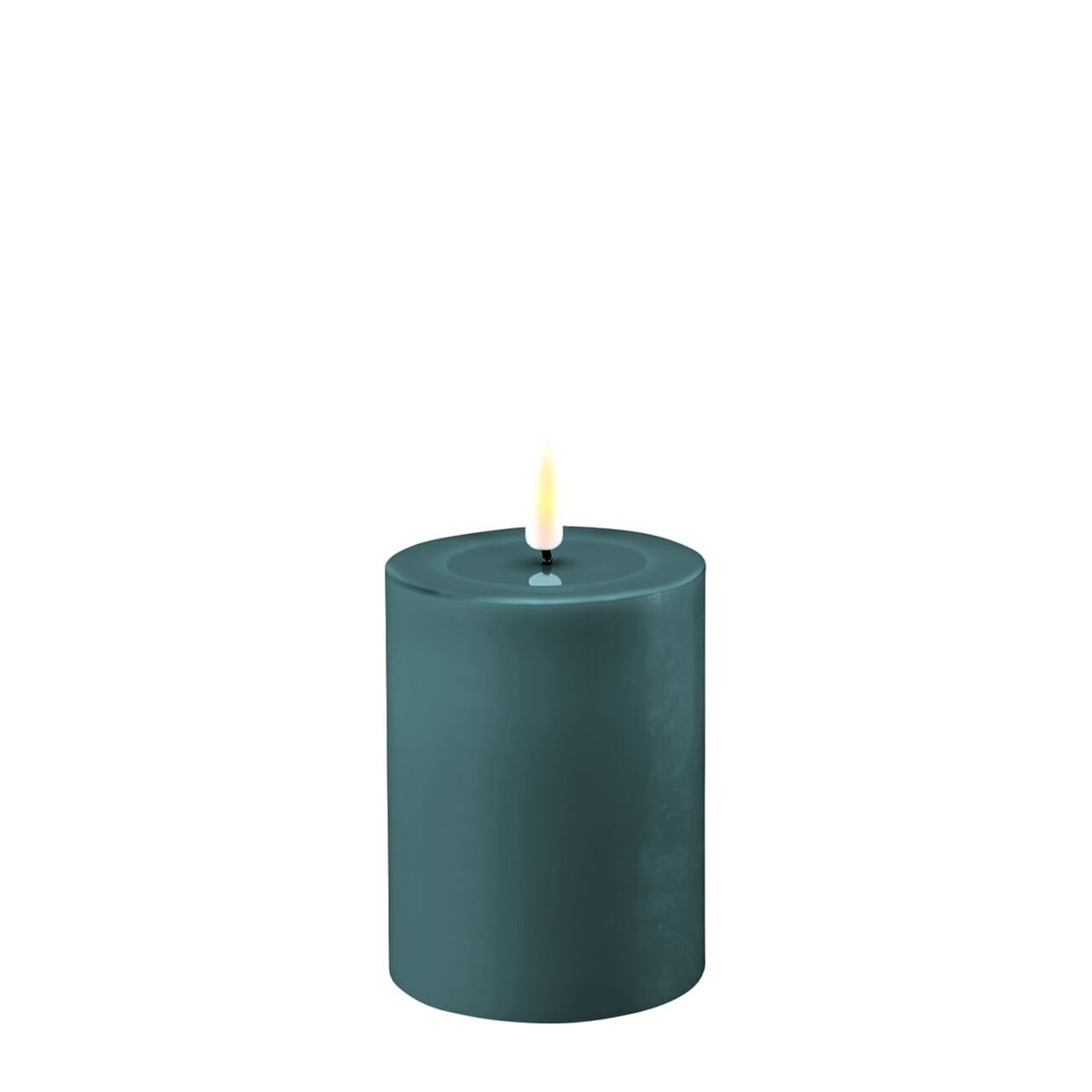 2021-RF-0337 Stumpenkerze LED jade 7,5 x 10cm