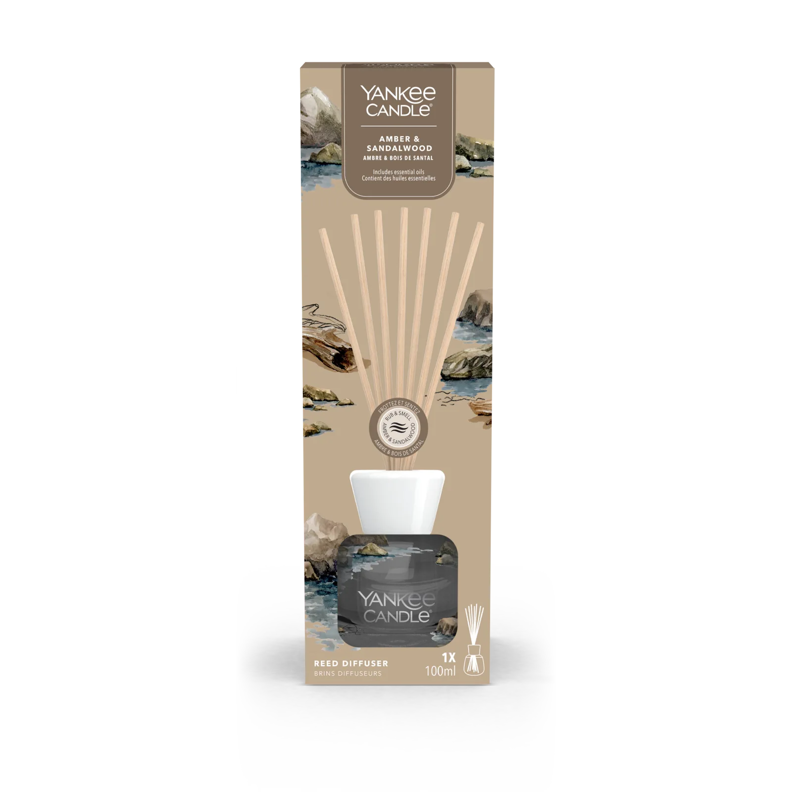 Amber & Sandalwood Signature Reed Diffuser 100ml Amber & Sandalwood Signature Reed Diffuser 100ml