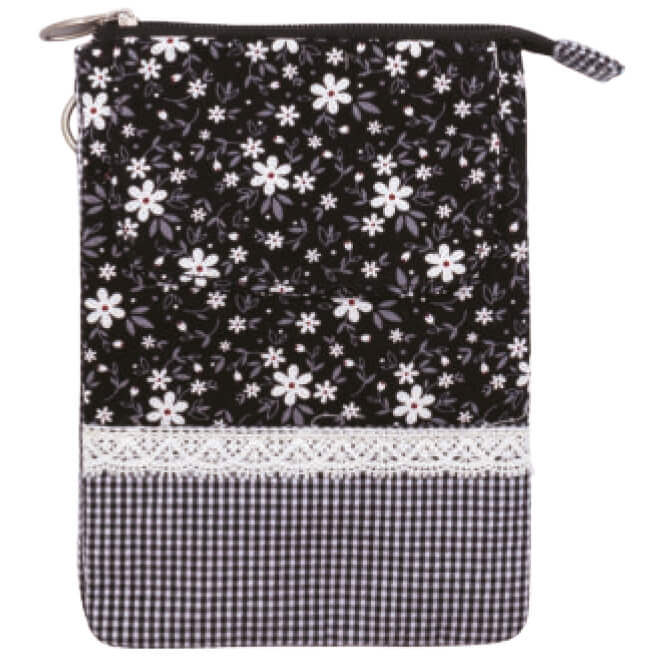 Patchwork Handtasche Umhängetasche (Black 091)