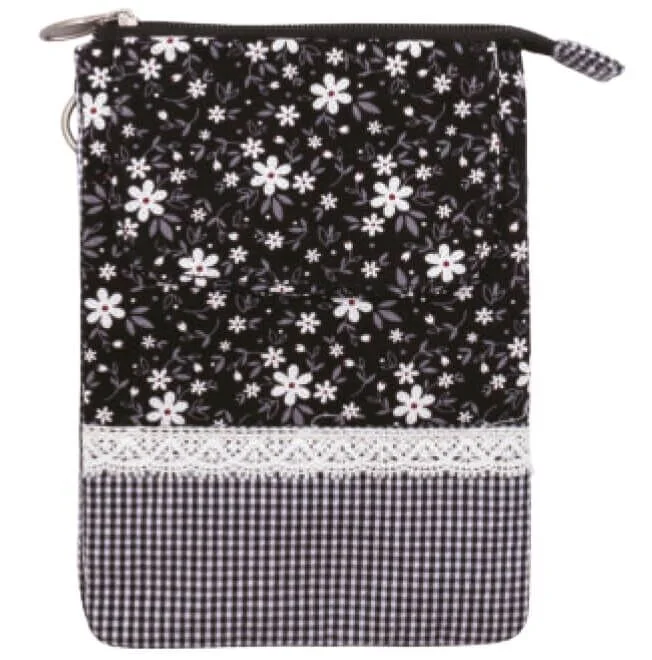 black-266-091 Patchwork Handtasche Umhängetasche (Black 091)