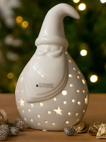 tinelloklein Santa Tinello 18cm LED cremeweiß