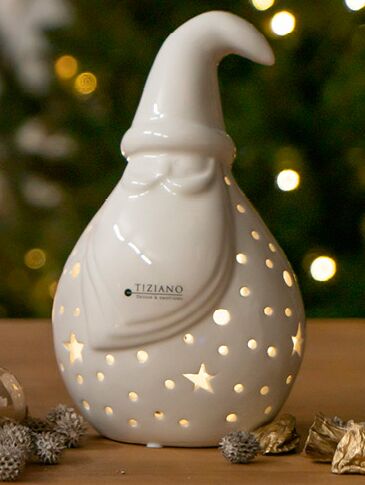 tinelloklein Santa Tinello 21cm LED cremeweiß